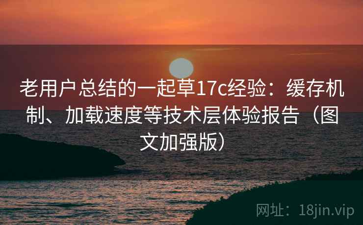 老用户总结的一起草17c经验：缓存机制、加载速度等技术层体验报告（图文加强版）  第2张