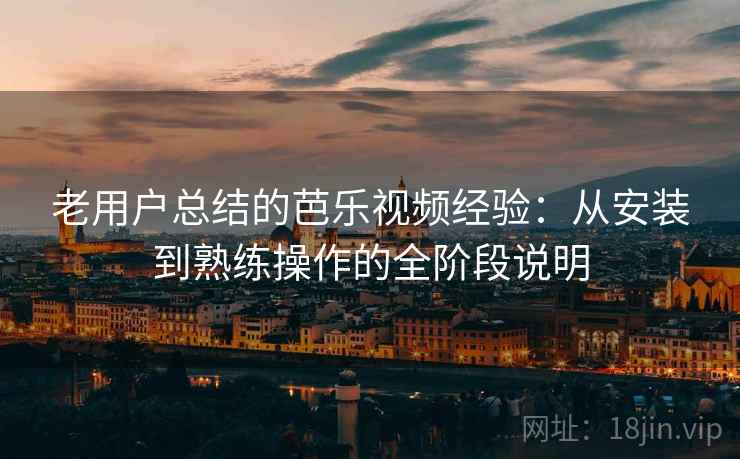 老用户总结的芭乐视频经验:从安装到熟练操作的全阶段说明