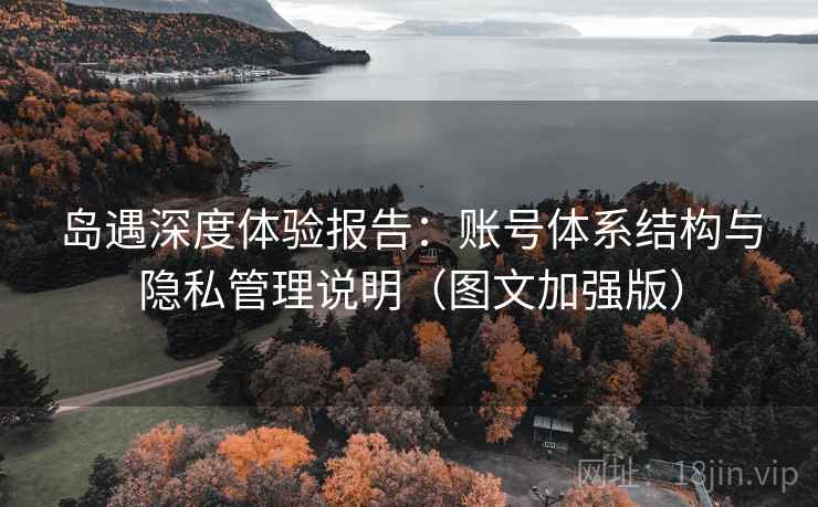 岛遇深度体验报告:账号体系结构与隐私管理说明(图文加强版)