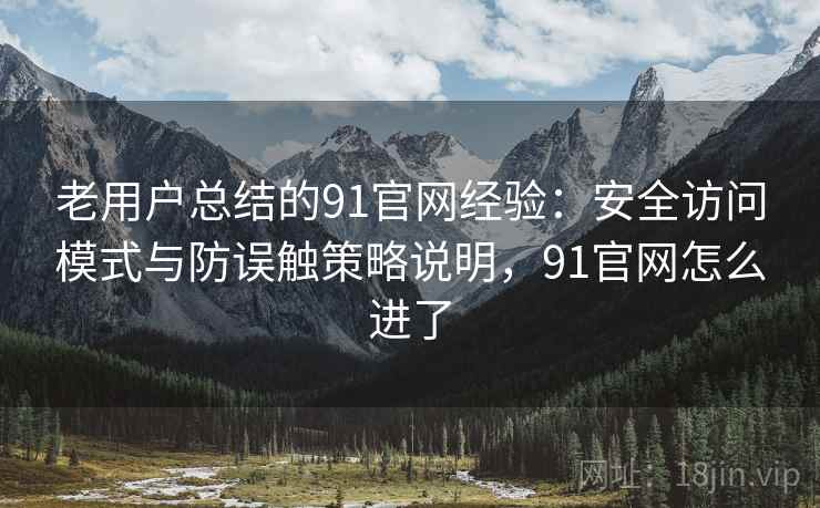 老用户总结的91官网经验:安全访问模式与防误触策略说明,91官网怎么进了