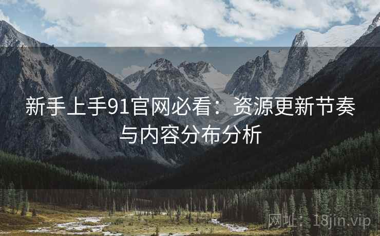 新手上手91官网必看:资源更新节奏与内容分布分析