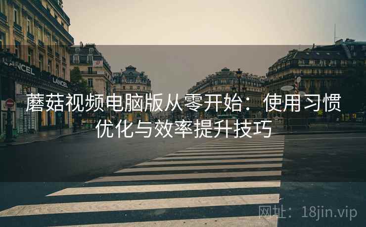 蘑菇视频电脑版从零开始：使用习惯优化与效率提升技巧  第1张