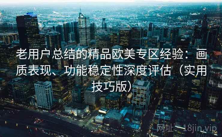 老用户总结的精品欧美专区经验:画质表现、功能稳定性深度评估(实用技巧版) 第2张 老用户总结的精品欧美专区经验:画质表现、功能稳定性深度评估(实用技巧版) 第2张