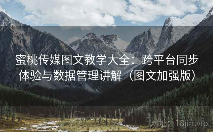 蜜桃传媒图文教学大全:跨平台同步体验与数据管理讲解(图文加强版)