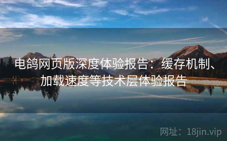 电鸽网页版深度体验报告:缓存机制、加载速度等技术层体验报告